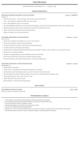 network infrastructure engineer resume