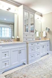 Double Sink Vanity With Middle Tower 2 Sinks Are A Dream Of Ours Dwellings Puritan Ave Gallery Two Do Custom Bathroom Cabinets Classic Bathroom Custom Bathroom