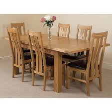 solid oak dining table