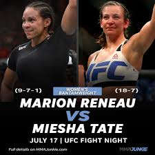 When many professional fighters end their career at 33 years of age, marion reneau started her journey at that age. Mma Junkie On Twitter She S Back Former Ufc Champ Mieshatate Ends Retirement Meets Belizeanbruiser In July Full Story Https T Co Xlcizpqbd8 Https T Co Dyvgn1eknt