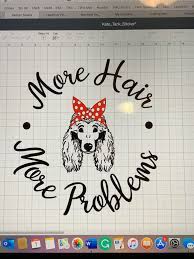 Download Help Cricut Explore Air 2 Won T Cut The Dog I Ve Tried So Many Settings And Blades Now Design Space Won T Cut Part Of The Svg The Poodle Is A Purchased Svg File