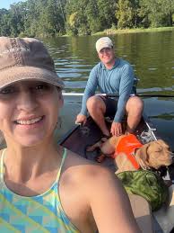 Water loving dogs and canoe rides