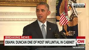 Quite a nexus of revolutionaries, the obama cabinet. President Obama America Better Off For Duncan S Work Cnn Video
