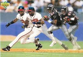 Deion Sanders Atl Legend Braves Atlanta Falcons Players Nfl Football Art