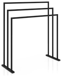 Get the best deals on free standing bathroom towel racks. Dwba Freestanding Towel Bathroom Rack Stand 3 Tier Towel Holder Matte Black Contemporary Towel Racks Stands By Agm Home Store Llc