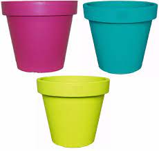 Sold and shipped by spreetail. Bright Coloured Plant Pots Large Medium Small Planters Pink Lime Green Teal Large Plant Pots Colorful Planters Plant Pot Holders