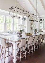 Maison arts bar height bar stools set of 2 with back 30 inch tall stools for kitchen island modern bar chairs high upholstered barstools, 300lbs bear capacity, light grey 4.5 out of 5 stars 104 $189.99 $ 189. Alyssa Rosenheck White Kitchen Island With Turned Legs And Wood Countertop