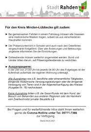 In fast ganz deutschland herrscht nachts bald ausgangssperre. Stadt Rahden Beitrage Facebook