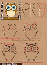 How To Draw A Cartoon Owl From Word Owl Drawing Tutorial For Kids How To Draw Step By Step Drawing Tutorials Owls Drawing Drawing Tutorial Drawing Tutorials For Kids