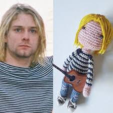 Kurt Cobain Soft Toy Gift For Musician Grunge Collection Etsy In 2020 Sewing Gifts Needlework Gifts Kawaii Crochet