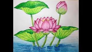 It is easy to draw lotus flower and with a little practice, your kid can master it. How To Draw Lotus Flower Step By Step Easy Draw For Children Kids Beginners