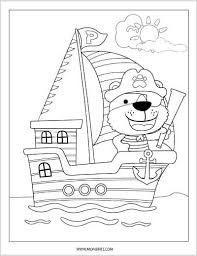 Smiling parrot color page free to print. Free Printable Pirate Coloring Pages Mombrite