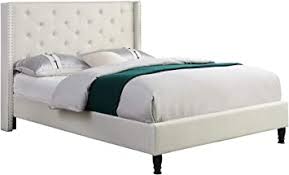 Just to verify, i'm a single college student that's 5'7. Amazon Com Life Home Premiere Classics Cloth Light Beige Cream Linen 51 Tall Headboard Platform Bed With Slats King Complete Bed 5 Year Warranty Included Home Kitchen