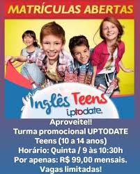 Curso Up To Date Volta Redonda | ⚠️ ATENÇÃO ⚠️ Você tem filhos de 10 a 14 anos e quer que eles aprendam INGLÊS de forma prática e eficiente? Em um curso com mais de 34... | Instagram
