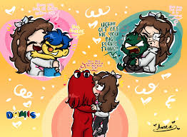 AnnaX16 on X: ❣️Hugging the DHMIS trio:3💖💖💞💓❤️💛💚🦆🗓️🤗😽✨✨ Hope  enjoy like it💖💕✨👏<3 t.coPFGUp4S3Sc  X