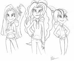 My little pony friendship is magic equestria girl dolls coloring book series for kids. The Dazzlings By Holyheretic On Deviantart