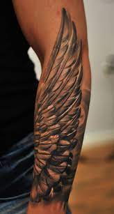 Angel tattoos are loved by both men and women. Tetovesanas Salons Tattoofrequency Wing Tattoo Men Feather Tattoos Tattoos