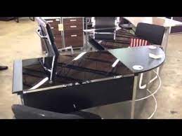 Glass L Shaped Desk In Miami Youtube