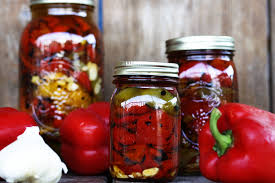 Fire Roasted Red Peppers Preserved In Olive Oil Foodie With Family Stuffed Peppers Canning Recipes Charcuterie Recipes