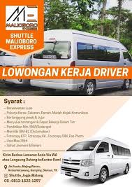 Kumpulan lowongan kerja terbaru dari warga di seluruh wilayah indonesia. Lowongan Kerja Jogja Driver Lokerkarta Com
