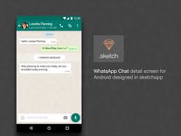 Android Whatsapp Chat Ui Sketch Designermill
