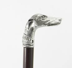 Walking Stick Pewter 95 Greyhound Dog Collar Hand Made In Italy Walking Sticks Wooden Walking Sticks Grey Hound Dog