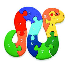 A library of wooden jigsaw puzzles delivered by mail. Alphabet Jigsaws Irish Handmade Wooden Jigsaw Puzzles Number Snake Artoffice