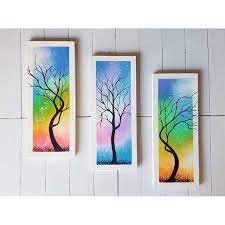 Dengan memaksimalkan ruang atau tembok dinding yang kosong untuk ditambahkan hiasan dinding. Jual Hiasan Dinding Dekor Ruang Tamu Lukisan Dinding Rth 17 Pohon Kering Warna Warni Pelangi Cantik Murah Di Lapak Pusat Dekorasi Murah Bukalapak