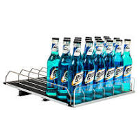 Gravity Shelf Roller Track Overlays with Riser