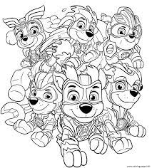 Pypus is now on the social networks, follow him and get latest free coloring pages and much more. Mighty Pups Charged Up Coloring Pages Printable