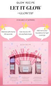 Glow Recipe Limited Edition Let It Glow Holiday Kit Watermelon Glow Sleeping Mask Cosmetics Advertising Beauty Products Drugstore