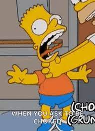Explore cool animated comedy body art designs. Homer Simpson Strangles Bart Gifs Tenor