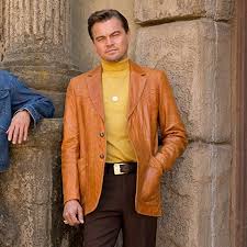 Leonardo Dicaprio Once Upon A Time In Hollywood Style Tan Brown Leather Coat Supreme Fashion Jackets Brown Leather Coat Stylish Leather Jacket Vintage Leather Jacket