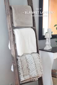 You can prop up this rustic wood ladder in your home and easily display three to four blankets, quilts, or. Diy Blanket Ladder Love Grows Wild
