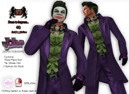 Whether you need to creep out your characters for a brief moment, or foreshadow the. Second Life Marketplace Gq The Joker By 69 Park Ave Mesh Version Halloween Costume