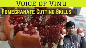 If you've ever wondered how to open a pomegranate we wait until the last possible moment to harvest them, so their seeds have time to ripen to a deep red burgundy. The Best Way To Open Eat A Pomegranate Pomegranate Cutting Skills Voice Of Vinu 44 Youtube