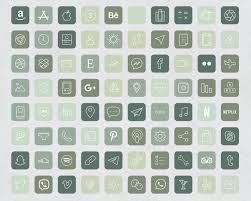 90 Forest Green Aesthetic Ios 14 App Icons Social Media Icons Ios14 Iphone Icon App Pack Minimalist Green Icons Green Aesthetic Icon In 2020 App Icon Iphone Icon Ios App Iphone