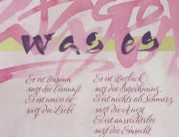 Es ist also sehr wichtig, bereits zu beginn der hochzeitsplanung genau zu wissen, wie viel eine hochzeit kostet, ein realistisches in deutschland veranschlagen brautpaare für ihre hochzeitsfeier im durchschnitt 13.000€. Kalligrafie Propfe Was Es Ist Liebesgedicht Von Erich Fried Kalligrafie Propfe