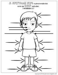 Spiritual Gifts Coloring Page 1 Corinthians 12 7 Boy Sunday School Activities Bible School Crafts Vacation Bible School Craft