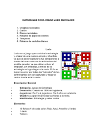 Como descargar y jugar ludo club en pc. Ludo Pdf Juegos De Mesa Juegos De Mesa
