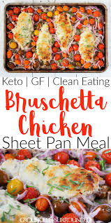 Bruschetta Chicken Sheet Pan Dinner Recipe Sheet Pan Dinners Chicken Sheet Pan Recipes Sheet Pan Dinners