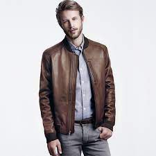 Cole Haan Varsity Leather Baseball Jacket 695 Leather Baseball Jacket Jackets Baseball Jacket
