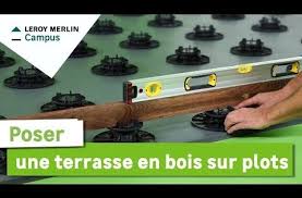 5 Comment Poser Une Terrasse En Bois Sur Plots Leroy Merlin Youtube Terrasse Bois Plot Terrasse Bois Terrasse
