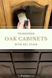 Thereof, can you stain over already stained cabinets? Painting And Staining Cabinets For Girls Bath Makeover The Palette Muse