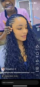 Braided hairstyles of two loved ones