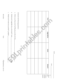 ws fruit meat vegetables dessert chart esl worksheet by