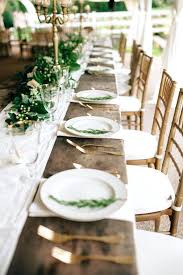 Long Table Setting Best Farm Table Wedding Ideas On Long Wedding Tables Wedding Table Garland And L Wedding Table Settings Wedding Place Settings Wedding Table