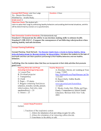 Health And Safety Lesson Plan