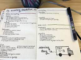 Bullet Journal Moving Checklist Bujo Bujojunkies Bulletjournalcollection Moving Checklist Bullet Journal Bullet Journal Ideas Pages