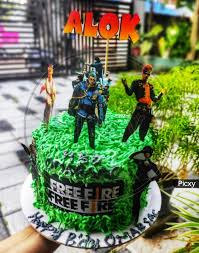 Garena free fire, a survival shooter game on mobile, breaking all the rules of a survival game. Image Of Free Fire Model Theme Cake Gj025904 Picxy